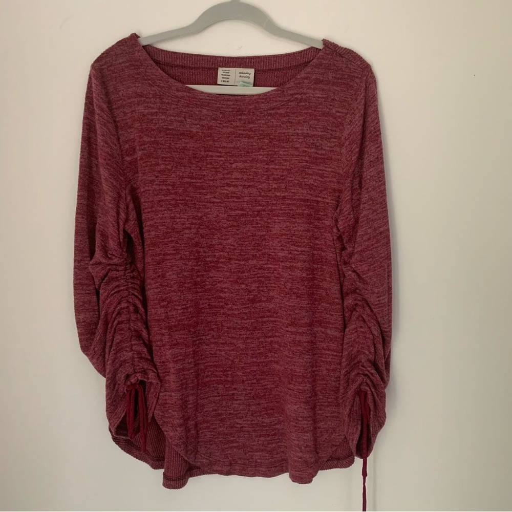 Saturday Sunday by Anthropologie rose cozy long sleeve top S